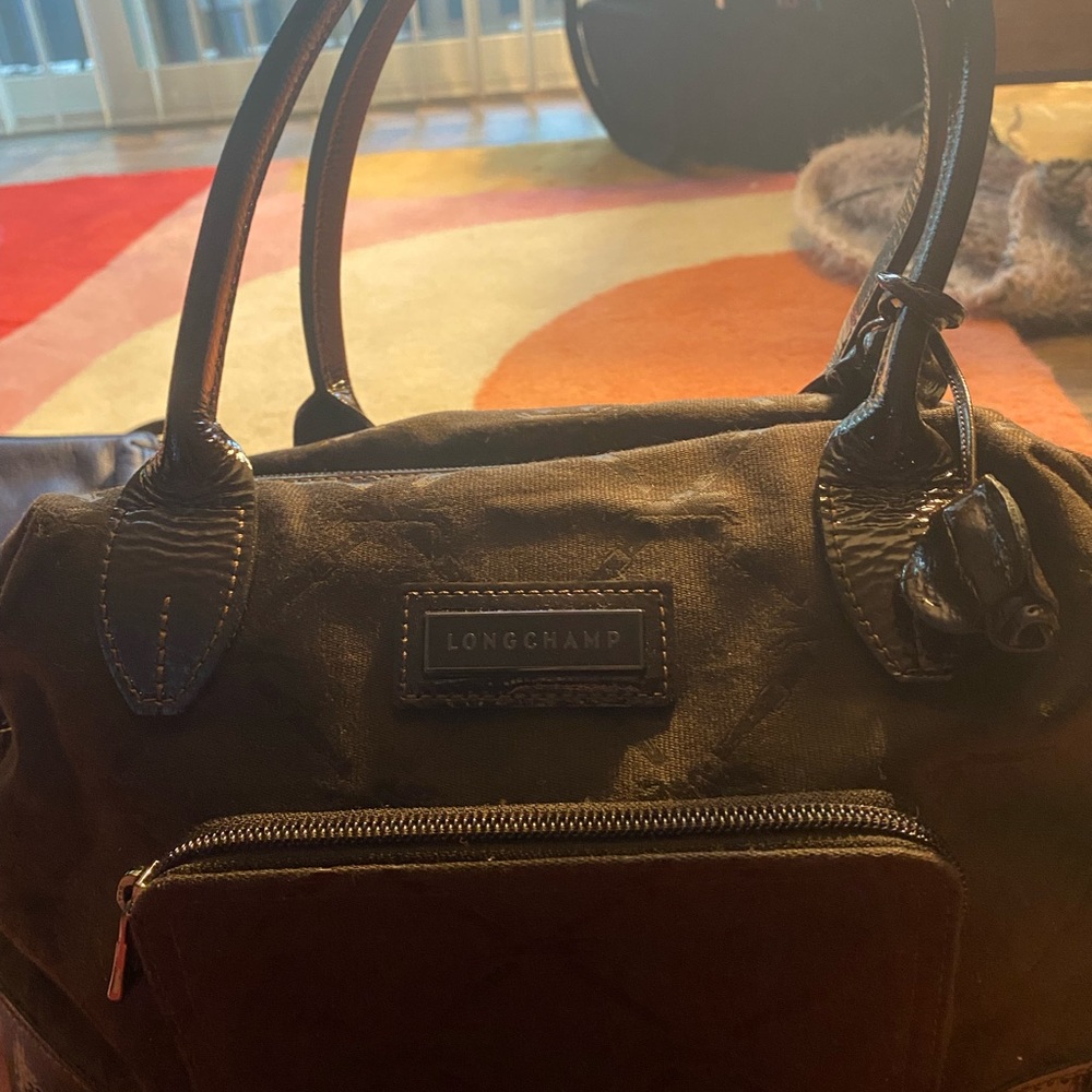 Longchamp Dark Brown Tote Bag
